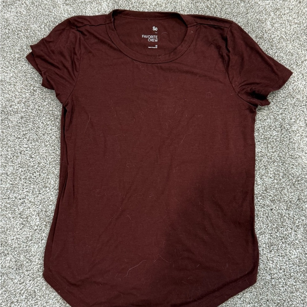 Maroon T-shirt